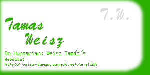 tamas weisz business card